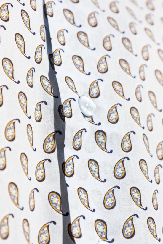  에트로 긴팔 셔츠 그래픽 프린트 긴팔 셔츠 아주르 - ETRO