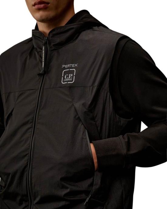  씨피 컴퍼니 베스트 C.P. 회사 블랙 조끼 - C.P. COMPANY