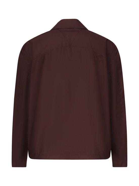  보테가베네타 자켓 보테가 베네타 코튼 포플린 재킷 버건디 - BOTTEGA VENETA