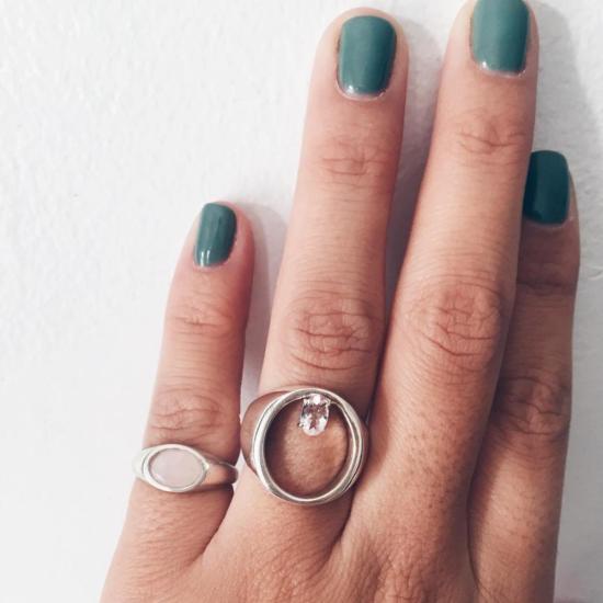  타린 토마스 반지 아티 링 로즈 쿼츠 - TARIN THOMAS