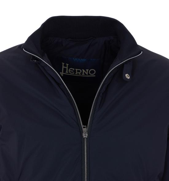 26SS 에르노 에코에이지 하이 카라 봄버 자켓 GI000414U 12456Z9300 Black - HERNO