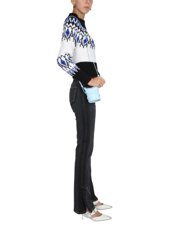  알렉산더 맥퀸 데님 팬츠 와이드 레그 진 블랙 - ALEXANDER MCQUEEN