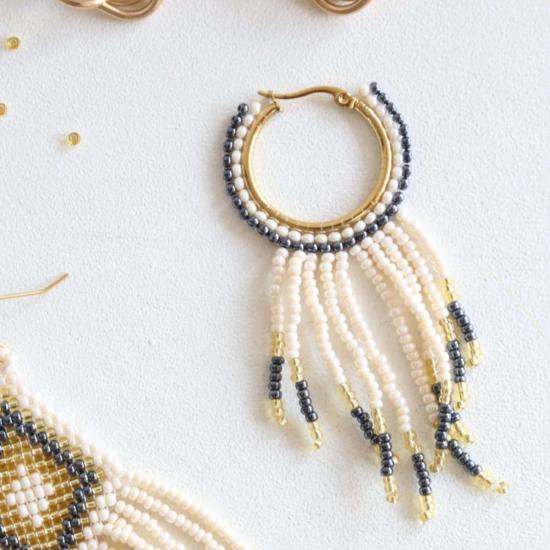  포스테리 이어링 포스터리 마퀴 프린지 엠베라 - FOSTERIE