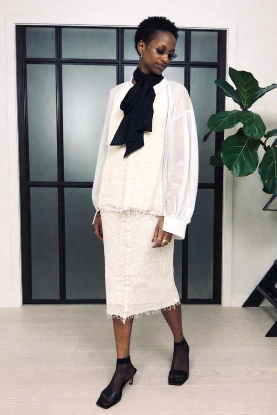  예세이트 미디 스커트 예사엣 아이다 스커트