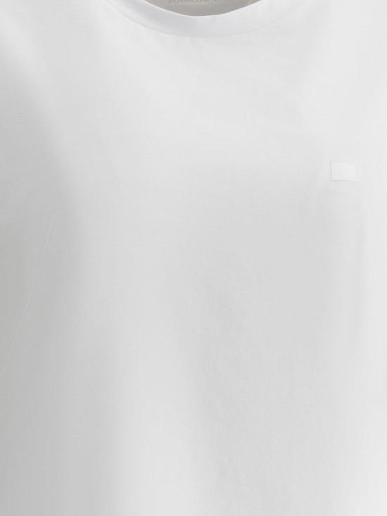  아크네 스튜디오 반팔 티셔츠 레귤러핏 티셔츠 유니섹스 비앙코 - ACNE STUDIOS