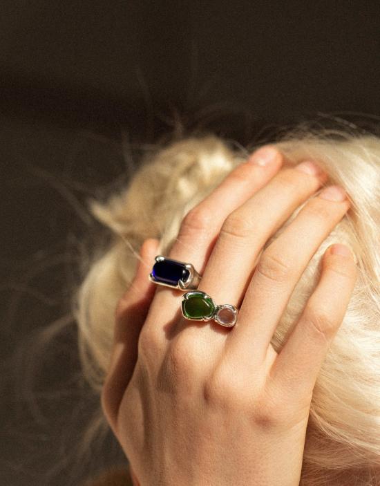  클레드 반지 프리즘 링 금도금 황동 - CLED