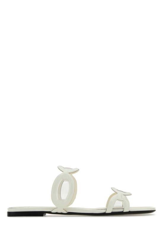  발렌티노 가라바니 뮬/슬리퍼 체인 1967 슬리퍼 아이보리