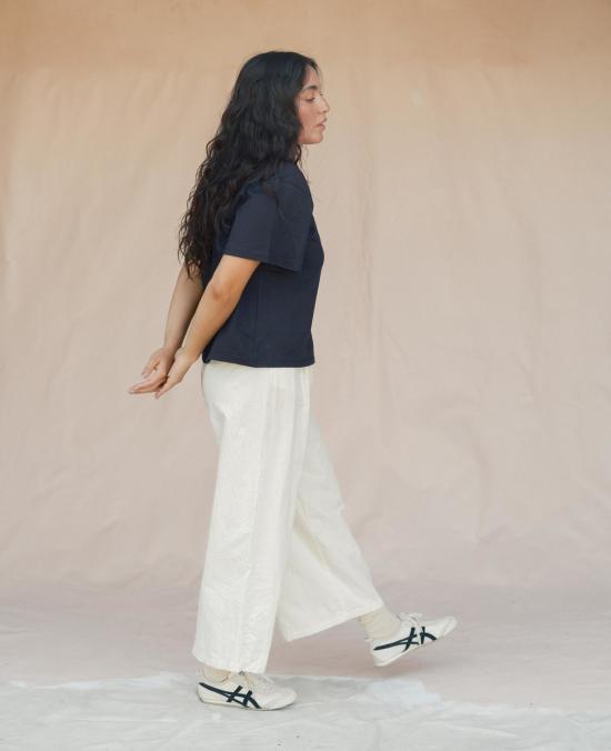  Sønderhaus 스트레이트 팬츠 Anya 트라우저 크림 - OTHER BRANDS