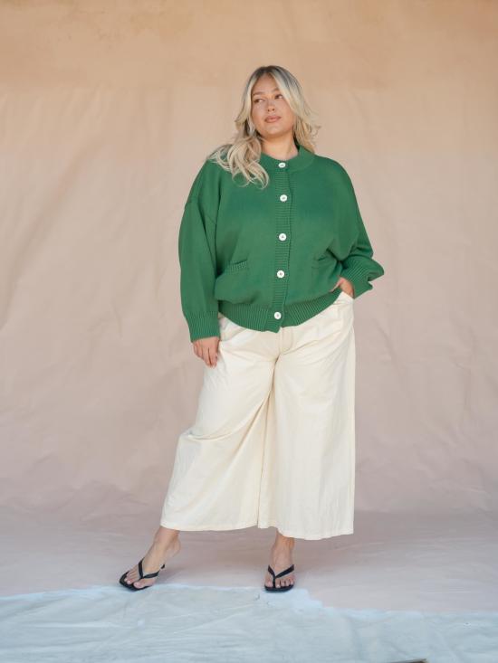  Sønderhaus 스트레이트 팬츠 Anya 트라우저 크림 - OTHER BRANDS