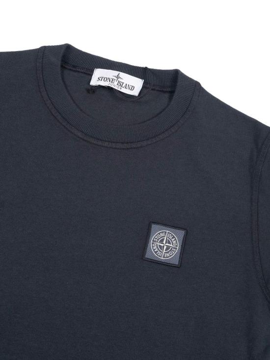  [키즈] 스톤 아일랜드 탑 키즈  티셔츠 블루 - STONE ISLAND