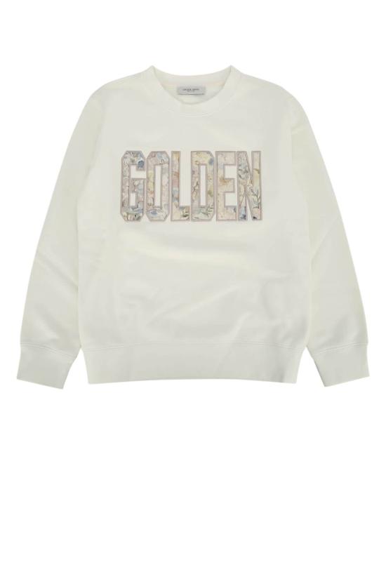  [키즈] 골든구스 풀오버 골든 구스 저니 레귤러 스웨트셔츠 헤리티지 화이트 멀티컬러 (어린이용)
