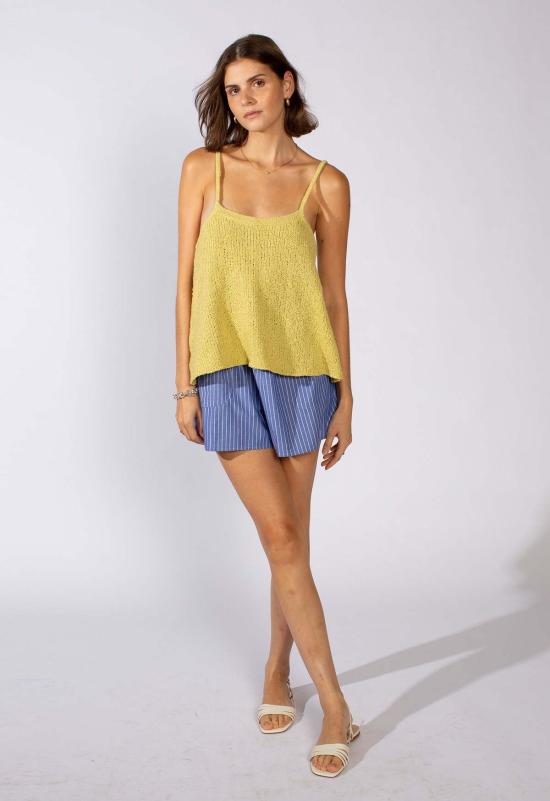  루 샤르망 민소매 티셔츠 루프 샤르망 스쿱 탱크 시트러스/블랙 - LOUP CHARMANT