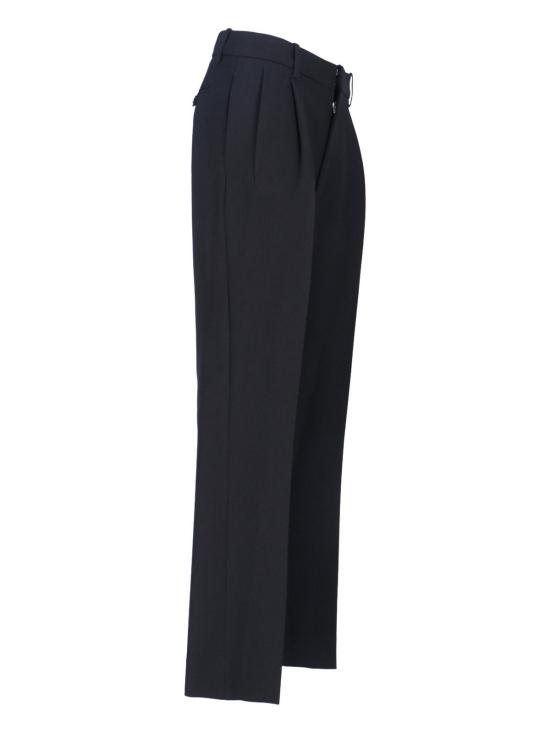  빅토리아 베컴 스트레이트 팬츠 와이드 레그 테일러드 팬츠 블랙 - VICTORIA BECKHAM