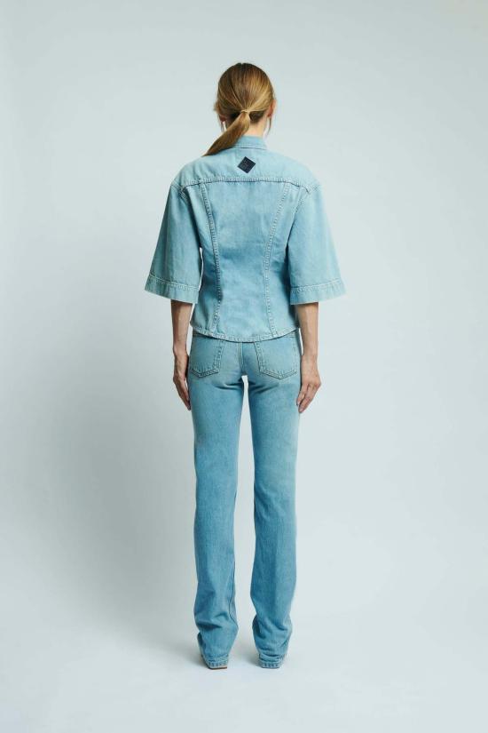  하이쿠레 데님 셔츠 릴라스  파라다이스 워시 - HAIKURE