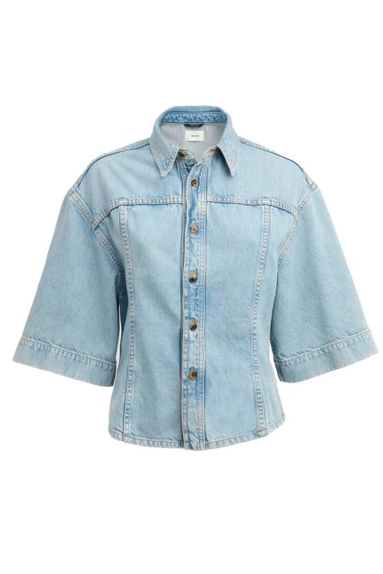  하이쿠레 데님 셔츠 릴라스  파라다이스 워시 - HAIKURE