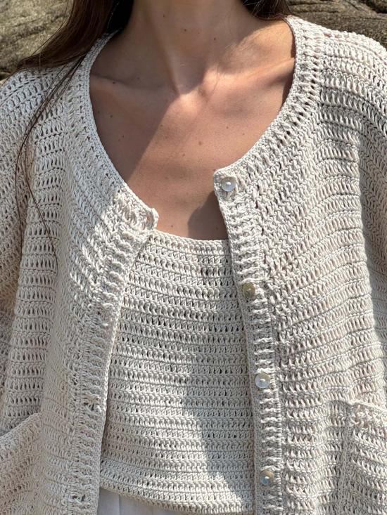  어니스트 코튼 민소매 티셔츠 탈리아 탱크 - HONEST COTTON