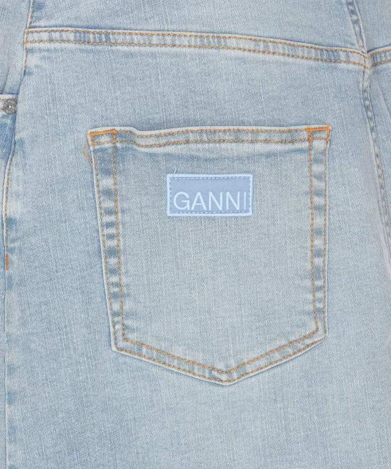  가니 데님 스커트 데님 미디 스커트 블루 - GANNI