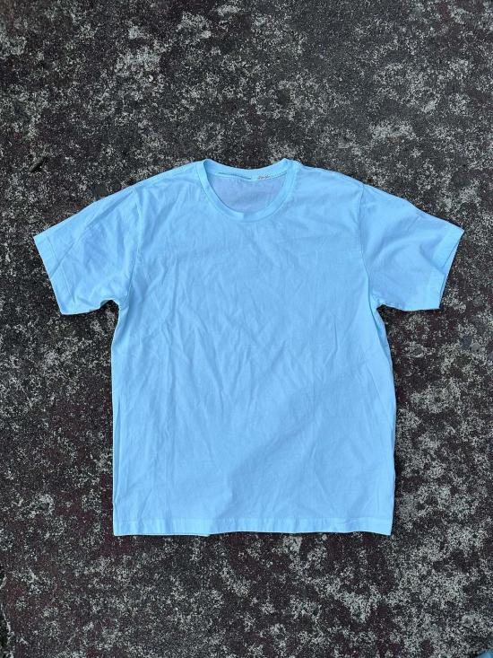  Audrey Louise Reynolds 반팔 티셔츠 오드리 루이스 레이놀즈 이집트산 면 유니섹스 셔츠, 지친 인디고 색상 - OTHER BRANDS