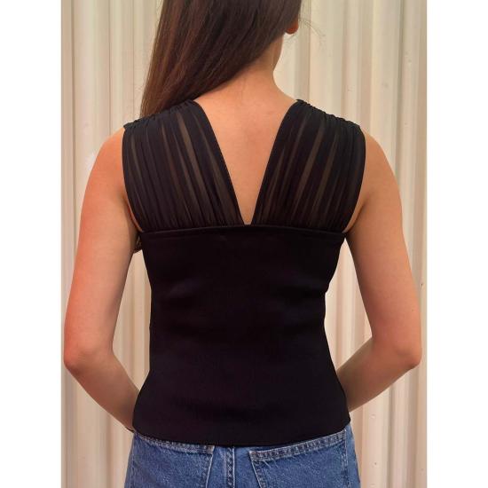  엑스퀴즈 USA 블라우스 Exquise Usa Alvin K.  블랙 - EXQUISE USA