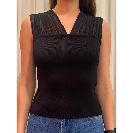  엑스퀴즈 USA 블라우스 Exquise Usa Alvin K.  블랙