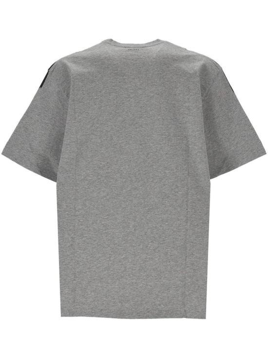  알렉산더 맥퀸 반팔 티셔츠 해골 프린트 크루넥 티셔츠 (회색) - ALEXANDER MCQUEEN