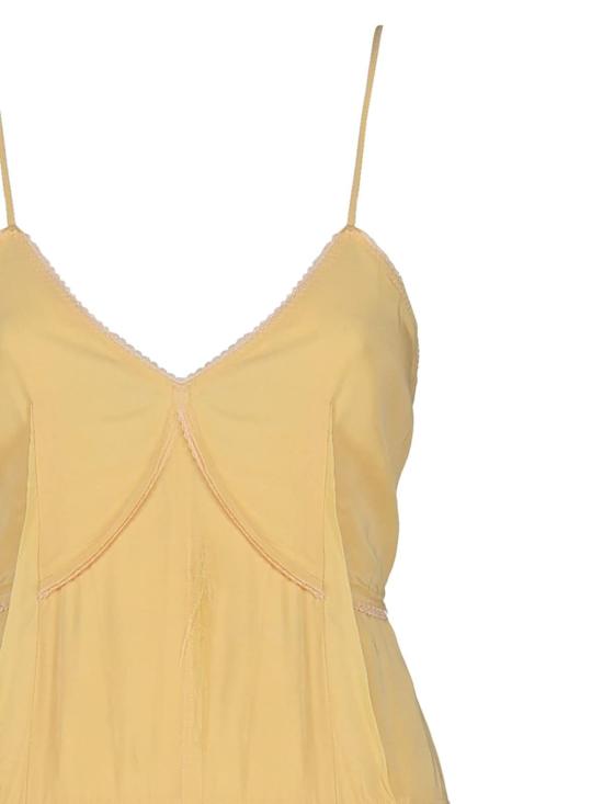  막스마라 미디 원피스 막스 마라 비스코스 슬립 드레스 멜론 - MAX MARA