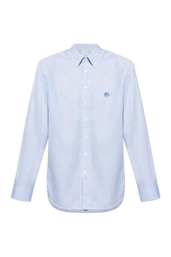  에트로 긴팔 셔츠 스트라이프  라이트 블루