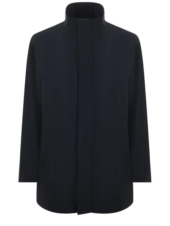  엠포리오 아르마니 트렌치 코트 트렌치 재킷 블루