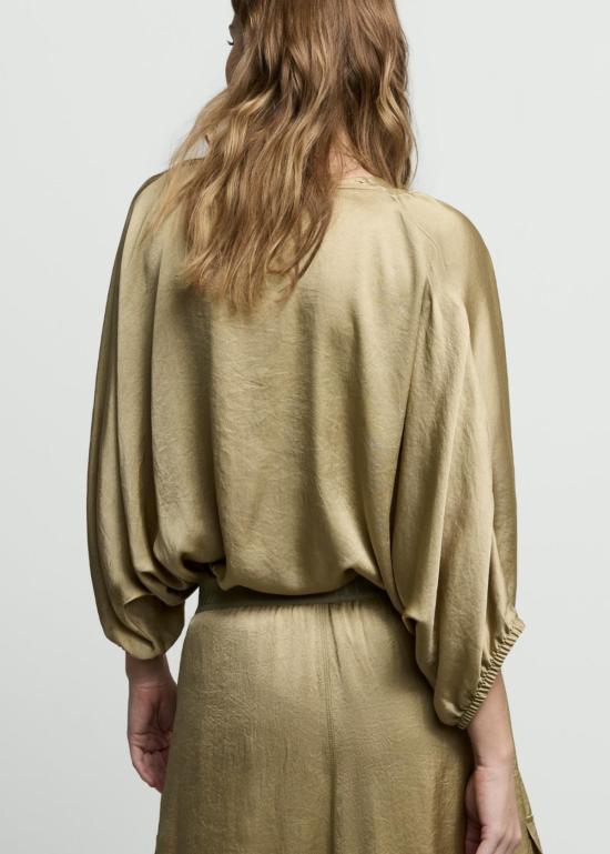  Summum 블라우스 박쥐 소매가 달린 섬멈 탑 (녹색) - OTHER BRANDS