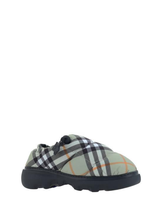  버버리 뮬/슬리퍼 필로우 폴리아미드 블렌드 슬리퍼 라이트 세이지 Ip 체크 - BURBERRY