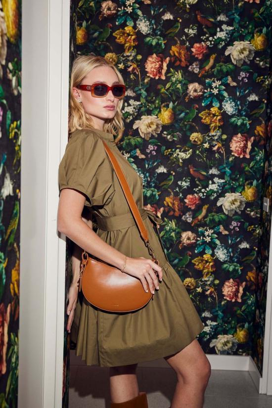  Lindsay Nicholas New York 숏 원피스 린지 니콜라스 뉴욕 조안 미니 드레스 카키 - OTHER BRANDS