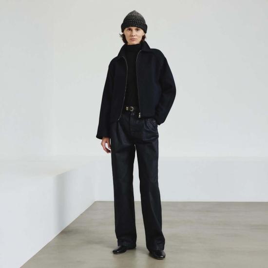  포만데레 자켓 포만데르 펠트 울 재킷 네이비 - POMANDERE