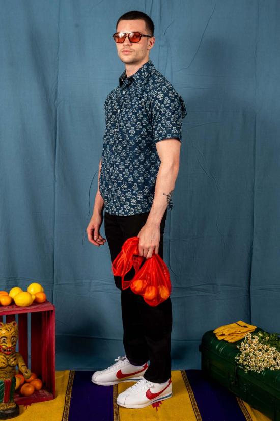  DUSHYANT. 반팔 셔츠 두샨트. 포크 - DUSHYANT