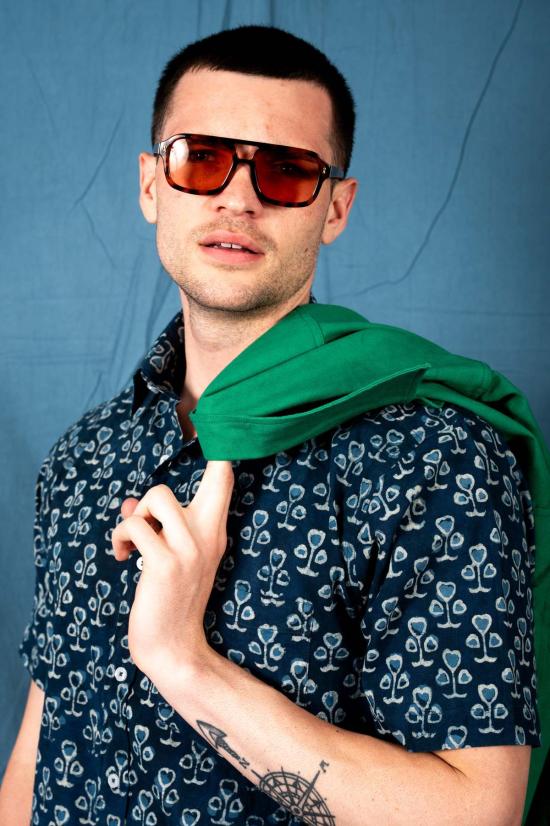  DUSHYANT. 반팔 셔츠 두샨트. 포크 - DUSHYANT