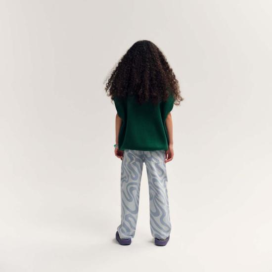  [키즈] 메인 스토리 풀오버 키즈  니트 탱크 스웨터 조끼 그린 - MAIN STORY