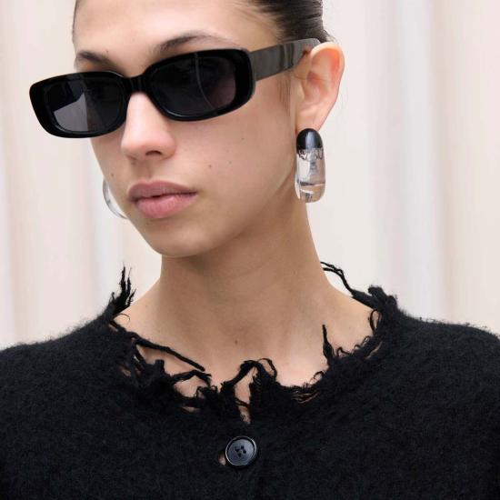  하이쿠레 가디건 질 카디건 블랙 - HAIKURE