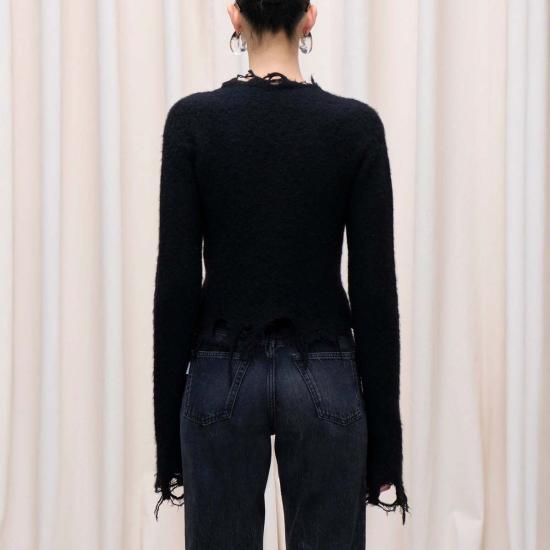  하이쿠레 가디건 질 카디건 블랙 - HAIKURE