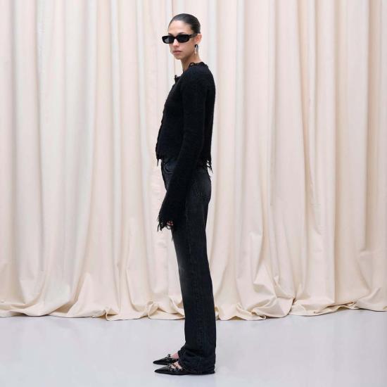  하이쿠레 가디건 질 카디건 블랙 - HAIKURE