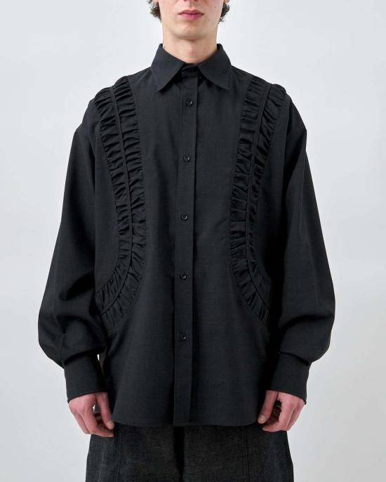  세이지 네이션 긴팔 셔츠 화석  차콜 - SAGE NATION