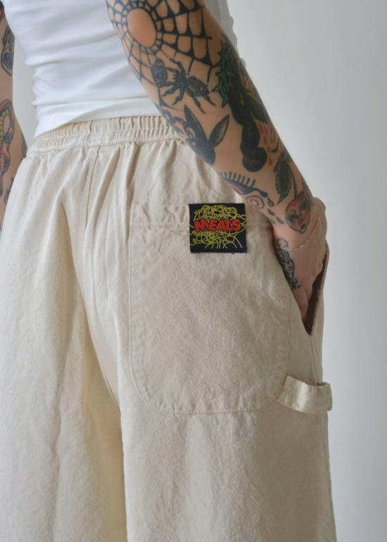  밀스 크롭 팬츠 식사 셰프 팬츠 - MEALS