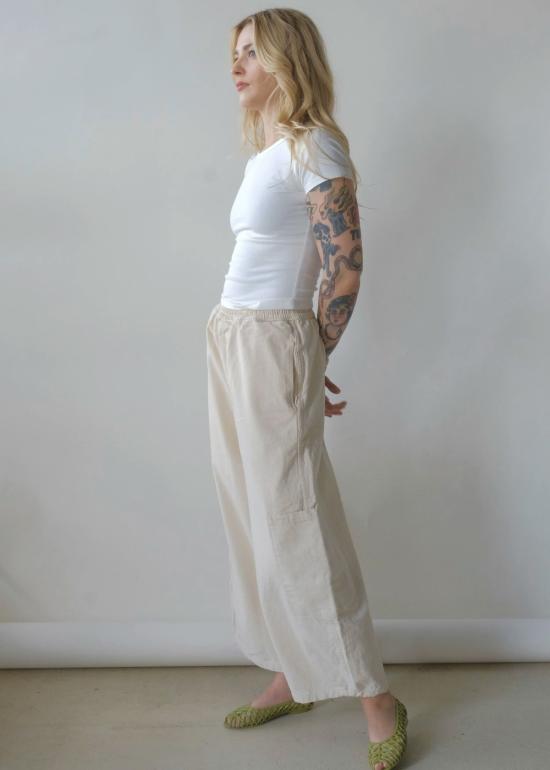  밀스 크롭 팬츠 식사 셰프 팬츠 - MEALS