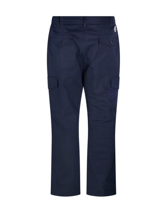  몽클레어 스트레이트 팬츠 스트레이트 레그 팬츠 블루 - MONCLER