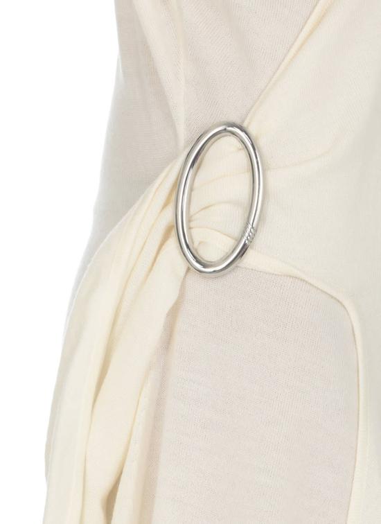  디 아티코 숏 원피스 아티코 헐리 미니 드레스 아이보리 - THE ATTICO