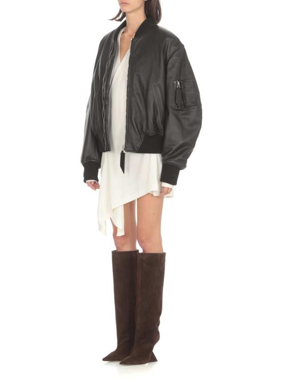  디 아티코 숏 원피스 아티코 헐리 미니 드레스 아이보리 - THE ATTICO