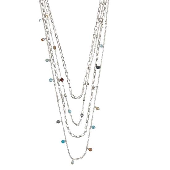  Ten Thousand Villages 목걸이/팬던트 만 마을 난다 레이어드 비즈 목걸이 - OTHER BRANDS