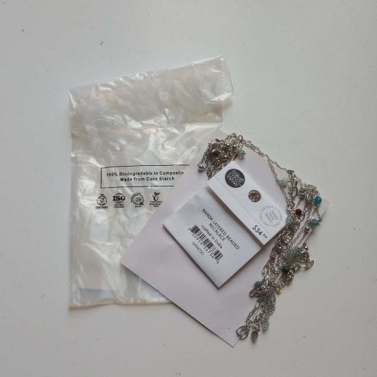  Ten Thousand Villages 목걸이/팬던트 만 마을 난다 레이어드 비즈 목걸이 - OTHER BRANDS