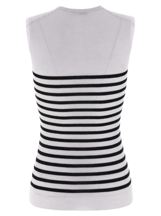  케이트 블라우스 Khaite Renato 탑 화이트/블랙 - KHAITE