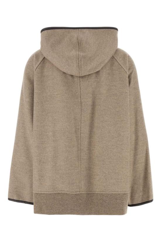  보테가베네타 자켓 보테가 베네타 카푸치노 울 블렌드 재킷 샌드쉘멜란지 - BOTTEGA VENETA