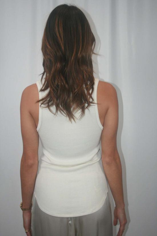  사블린 민소매 티셔츠 자밀라 레이서백 탱크 - SABLYN