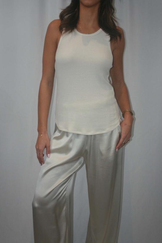  사블린 민소매 티셔츠 자밀라 레이서백 탱크 - SABLYN